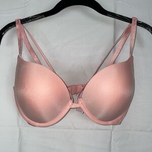 Victoria’s Secret Bra Strappy Front Full Coverage Push Up Bra Adjustable Straps